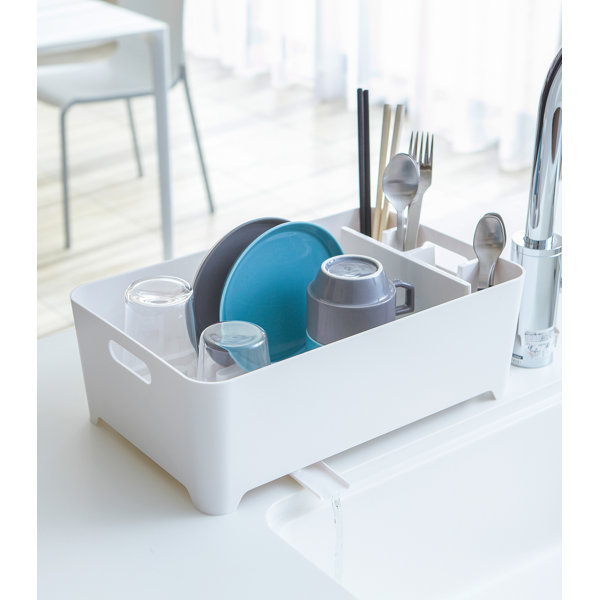 Yamazaki USA Tower Yamazaki Home Dish Drying Rack with Drainage Spout